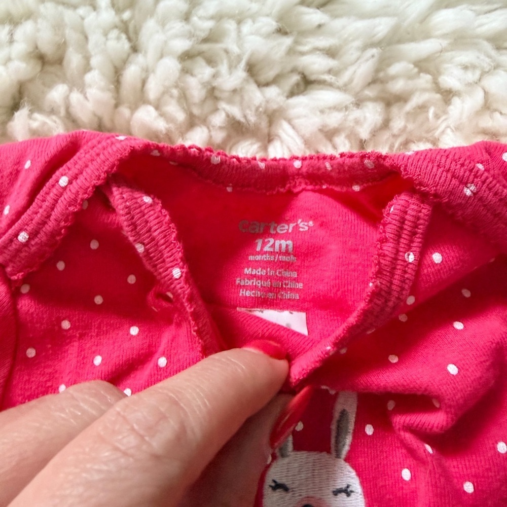 Carter's Pink, Red, and Blue Bodysuit Trio - Picture 5 of 6